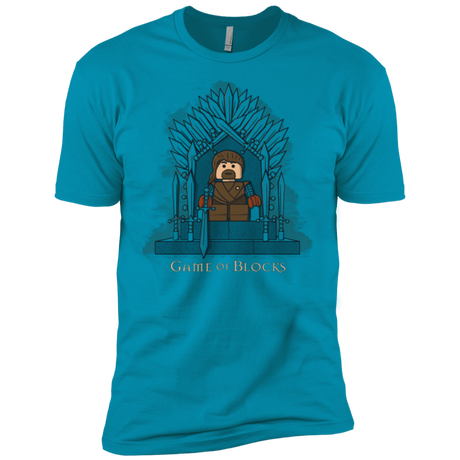 T-Shirts Turquoise / YXS Game of Blocks Boys Premium T-Shirt