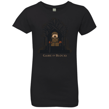 T-Shirts Black / YXS Game of Blocks Girls Premium T-Shirt