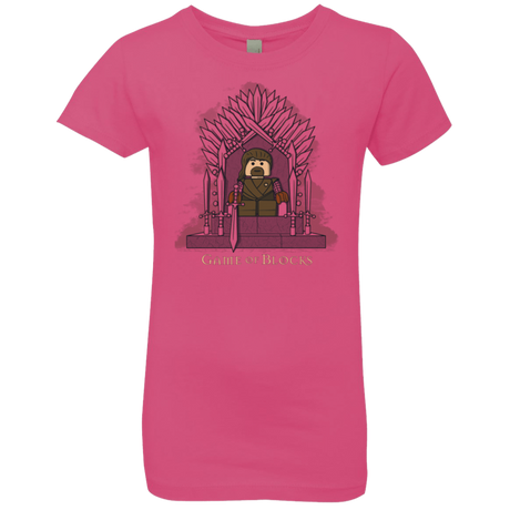 T-Shirts Hot Pink / YXS Game of Blocks Girls Premium T-Shirt