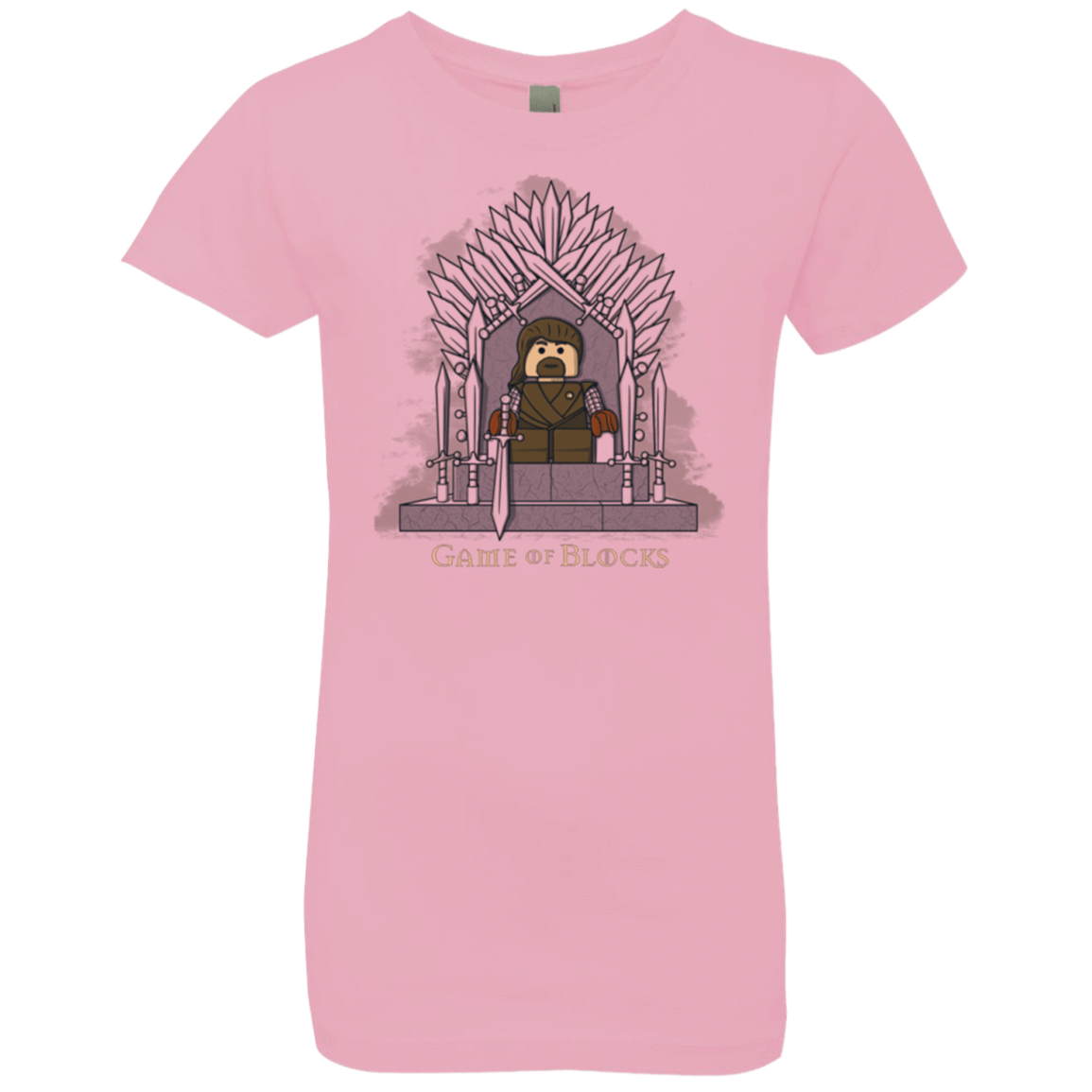 T-Shirts Light Pink / YXS Game of Blocks Girls Premium T-Shirt