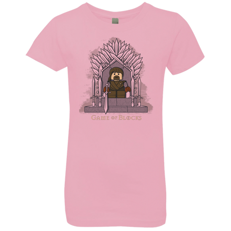 T-Shirts Light Pink / YXS Game of Blocks Girls Premium T-Shirt