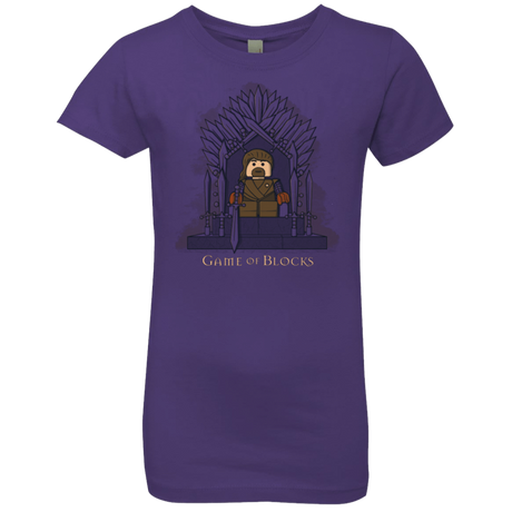 T-Shirts Purple Rush / YXS Game of Blocks Girls Premium T-Shirt