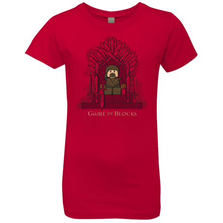 T-Shirts Red / YXS Game of Blocks Girls Premium T-Shirt