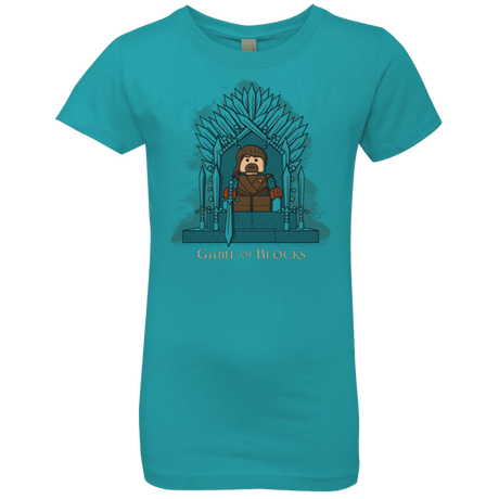 T-Shirts Tahiti Blue / YXS Game of Blocks Girls Premium T-Shirt