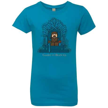 T-Shirts Turquoise / YXS Game of Blocks Girls Premium T-Shirt