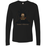 T-Shirts Black / Small Game of Blocks Men's Premium Long Sleeve