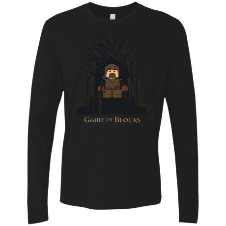 T-Shirts Black / Small Game of Blocks Men's Premium Long Sleeve