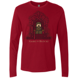 T-Shirts Cardinal / Small Game of Blocks Men's Premium Long Sleeve