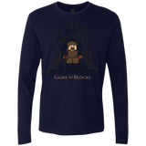 T-Shirts Midnight Navy / Small Game of Blocks Men's Premium Long Sleeve