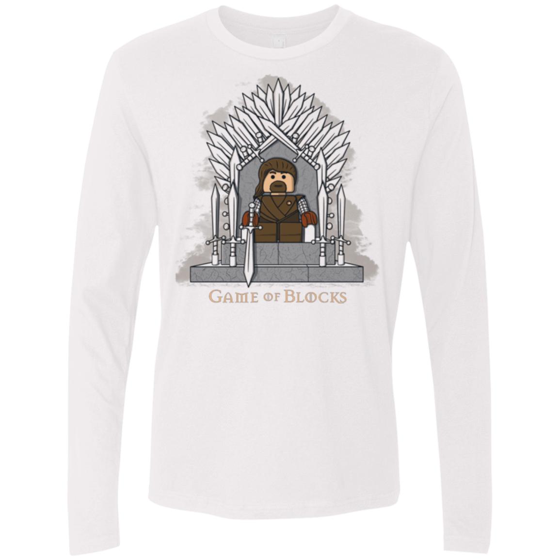 T-Shirts White / Small Game of Blocks Men's Premium Long Sleeve