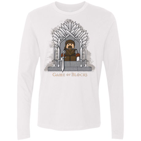 T-Shirts White / Small Game of Blocks Men's Premium Long Sleeve