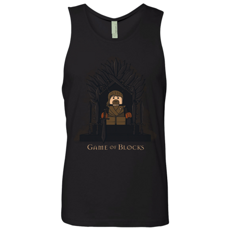 T-Shirts Black / Small Game of Blocks Men's Premium Tank Top