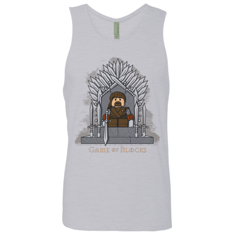 T-Shirts Heather Grey / Small Game of Blocks Men's Premium Tank Top
