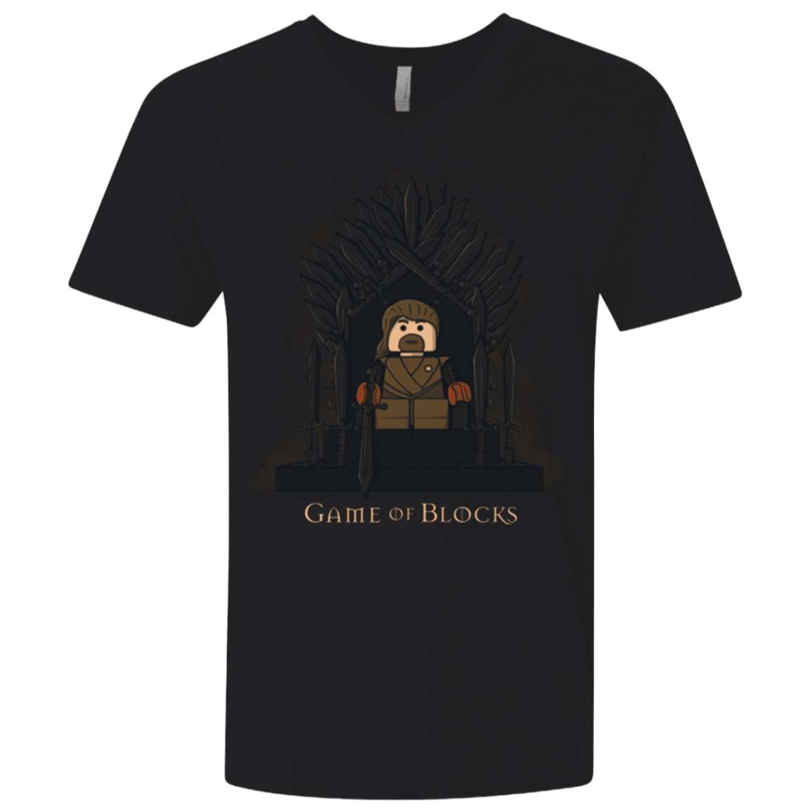 T-Shirts Black / X-Small Game of Blocks Men's Premium V-Neck