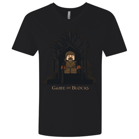 T-Shirts Black / X-Small Game of Blocks Men's Premium V-Neck