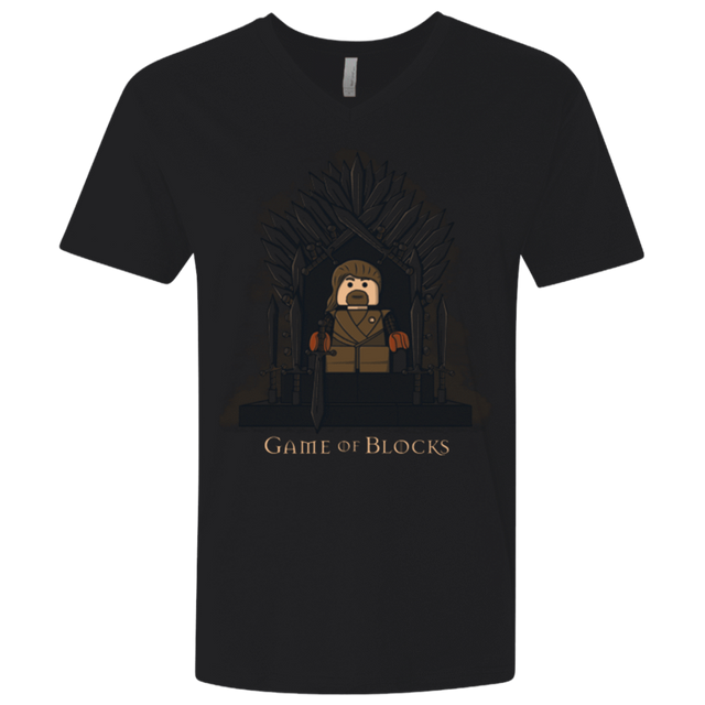 T-Shirts Black / X-Small Game of Blocks Men's Premium V-Neck