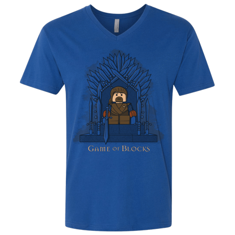 T-Shirts Royal / X-Small Game of Blocks Men's Premium V-Neck