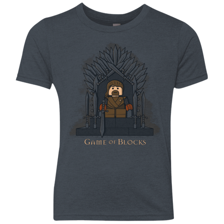 T-Shirts Vintage Navy / YXS Game of Blocks Youth Triblend T-Shirt