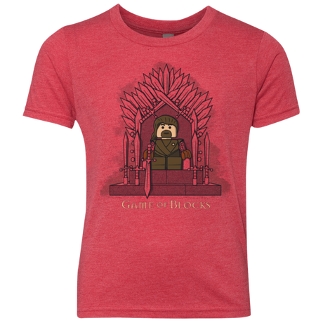 T-Shirts Vintage Red / YXS Game of Blocks Youth Triblend T-Shirt