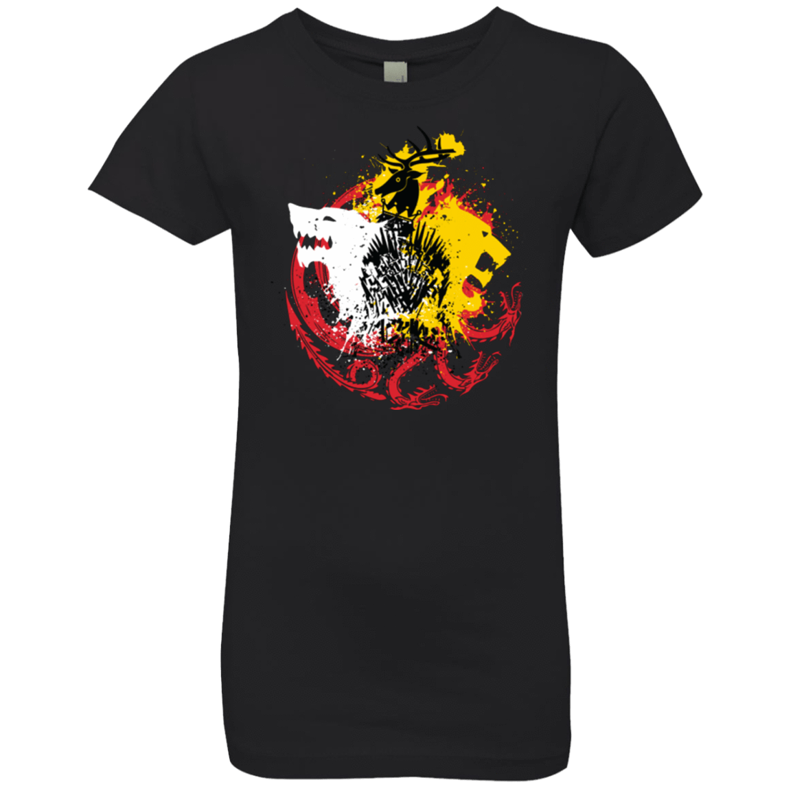 T-Shirts Black / YXS GAME OF COLORS Girls Premium T-Shirt