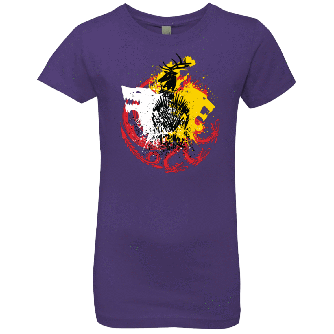 T-Shirts Purple Rush / YXS GAME OF COLORS Girls Premium T-Shirt