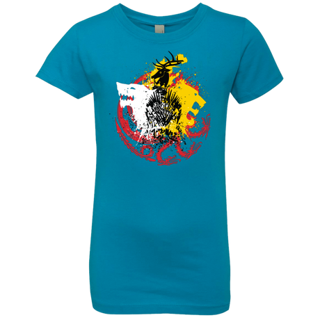 T-Shirts Turquoise / YXS GAME OF COLORS Girls Premium T-Shirt