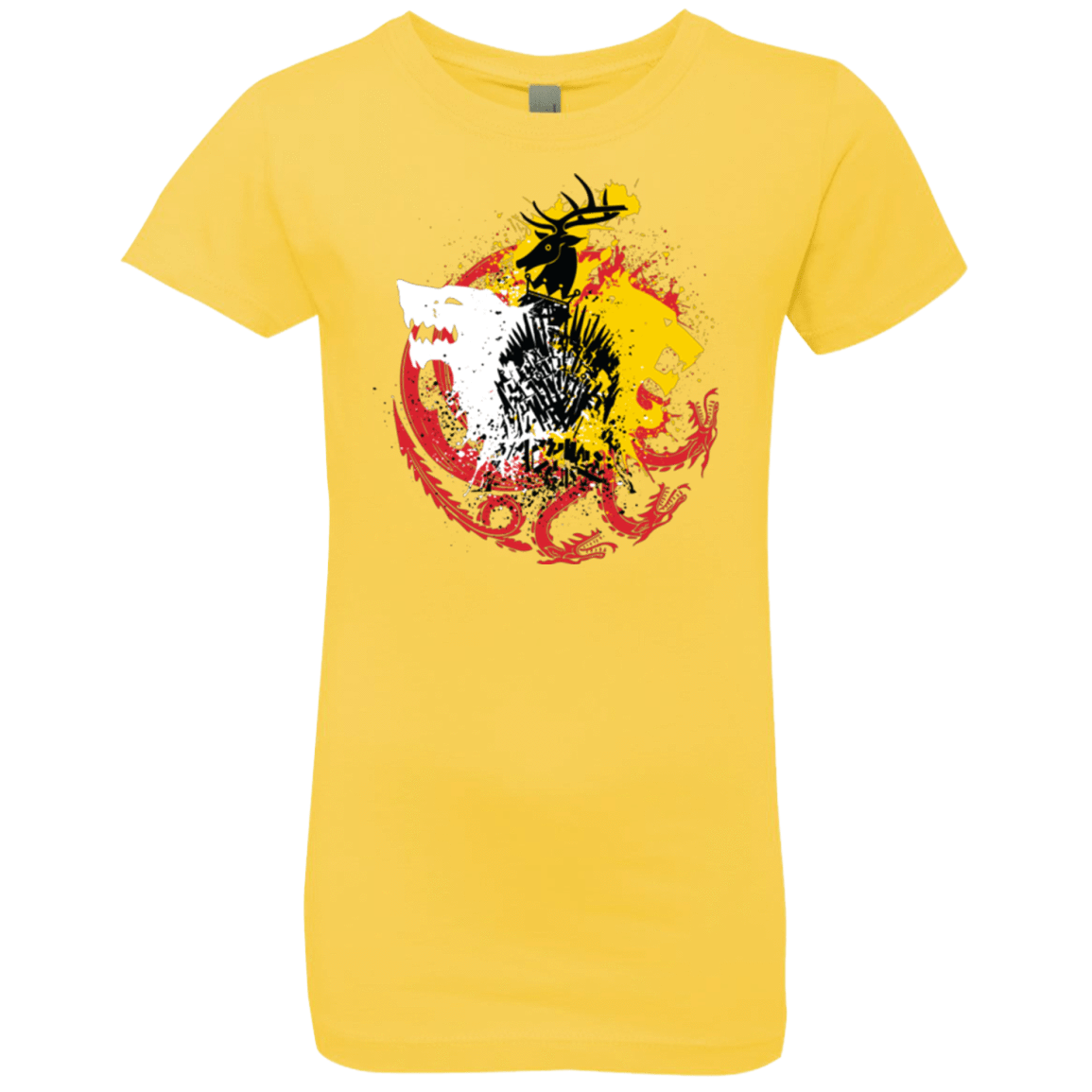 T-Shirts Vibrant Yellow / YXS GAME OF COLORS Girls Premium T-Shirt