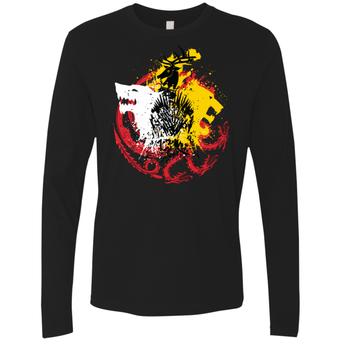 T-Shirts Black / Small GAME OF COLORS Men's Premium Long Sleeve