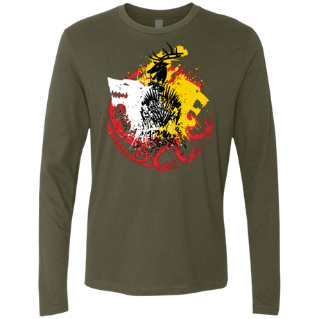 T-Shirts Military Green / Small GAME OF COLORS Men's Premium Long Sleeve