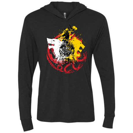 T-Shirts Vintage Black / X-Small GAME OF COLORS Triblend Long Sleeve Hoodie Tee