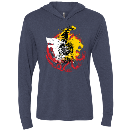 T-Shirts Vintage Navy / X-Small GAME OF COLORS Triblend Long Sleeve Hoodie Tee