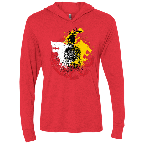 T-Shirts Vintage Red / X-Small GAME OF COLORS Triblend Long Sleeve Hoodie Tee