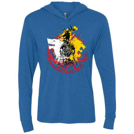 T-Shirts Vintage Royal / X-Small GAME OF COLORS Triblend Long Sleeve Hoodie Tee