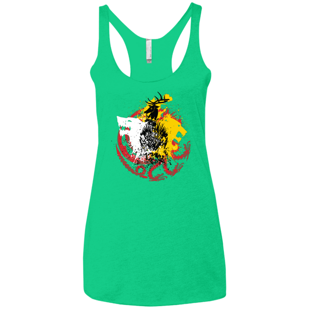 T-Shirts Envy / X-Small GAME OF COLORS Women's Triblend Racerback Tank