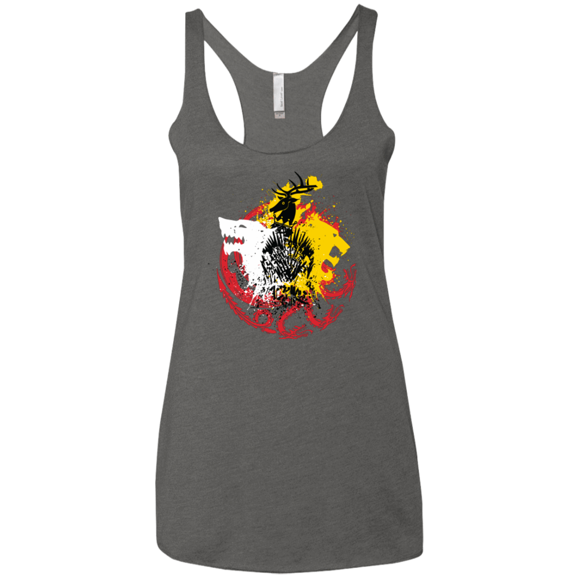 T-Shirts Premium Heather / X-Small GAME OF COLORS Women's Triblend Racerback Tank