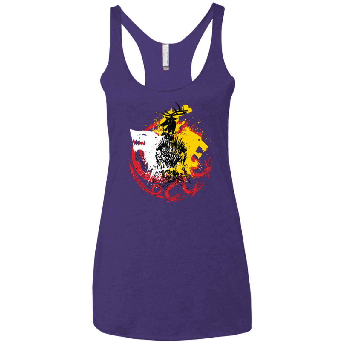 T-Shirts Purple / X-Small GAME OF COLORS Women's Triblend Racerback Tank