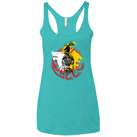 T-Shirts Tahiti Blue / X-Small GAME OF COLORS Women's Triblend Racerback Tank