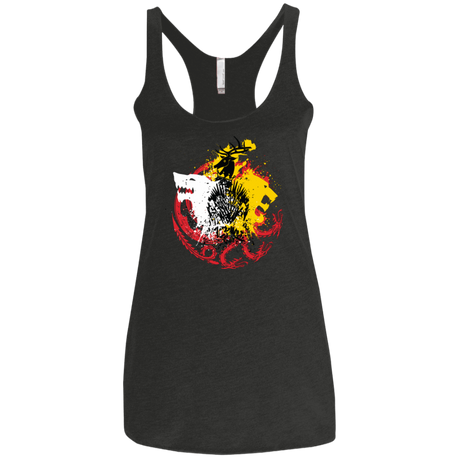 T-Shirts Vintage Black / X-Small GAME OF COLORS Women's Triblend Racerback Tank