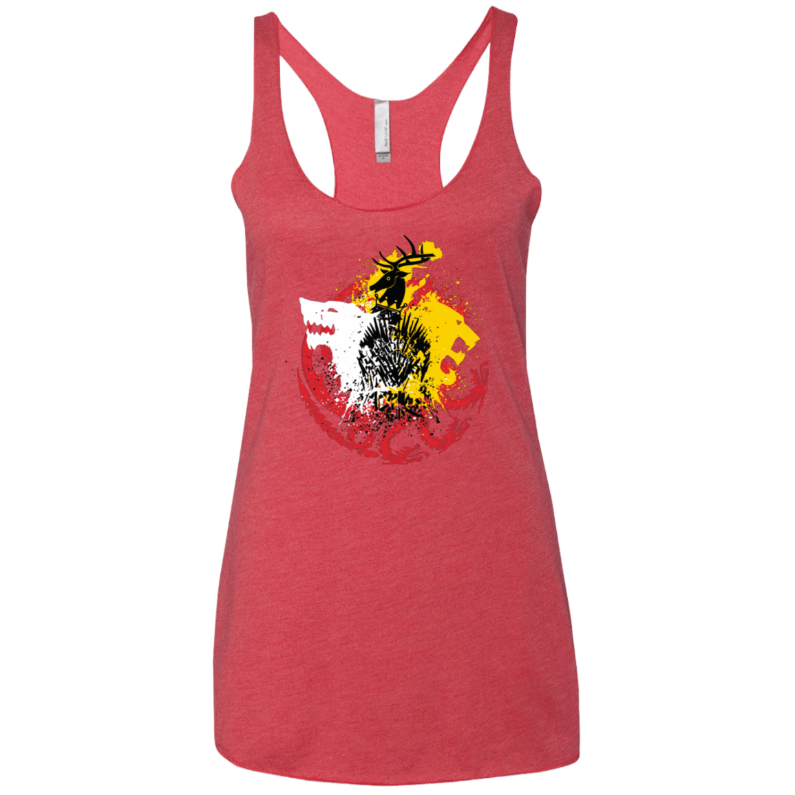 T-Shirts Vintage Red / X-Small GAME OF COLORS Women's Triblend Racerback Tank
