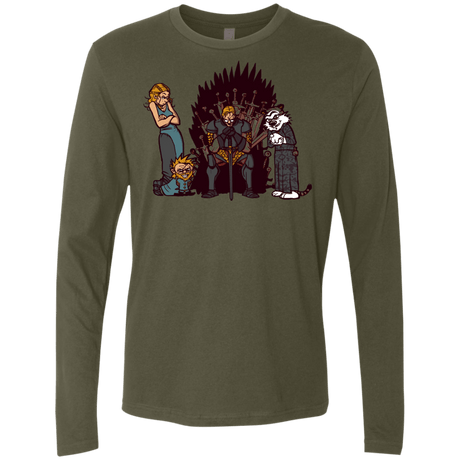 T-Shirts Military Green / S Game Of Conspiracy Men's Premium Long Sleeve