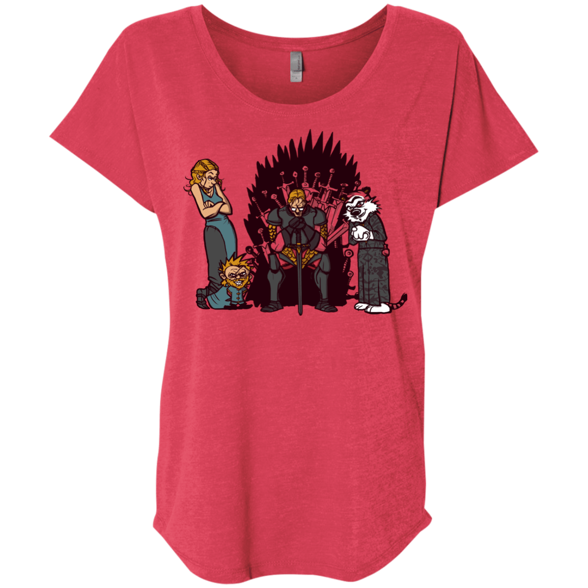 T-Shirts Vintage Red / X-Small Game Of Conspiracy Triblend Dolman Sleeve