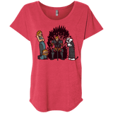 T-Shirts Vintage Red / X-Small Game Of Conspiracy Triblend Dolman Sleeve