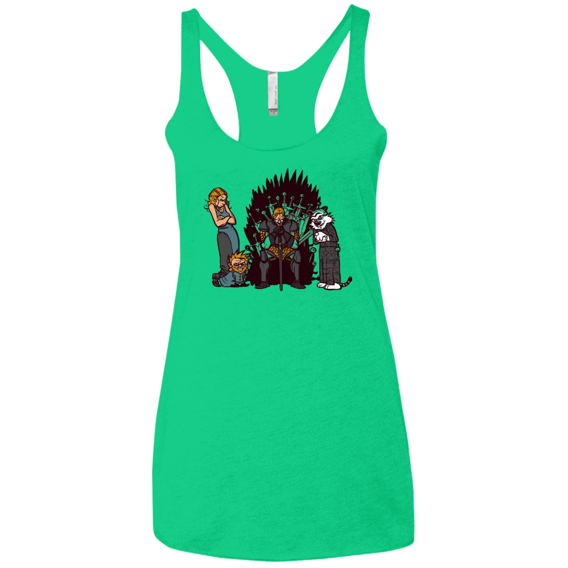 T-Shirts Envy / X-Small Game Of Conspiracy Women's Triblend Racerback Tank