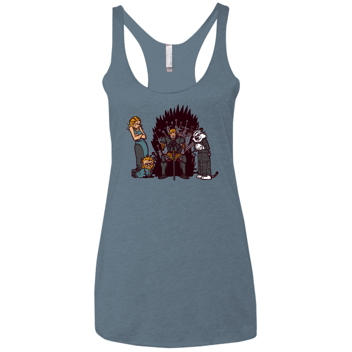 Game Of Conspiracy Women's Triblend Racerback Tank