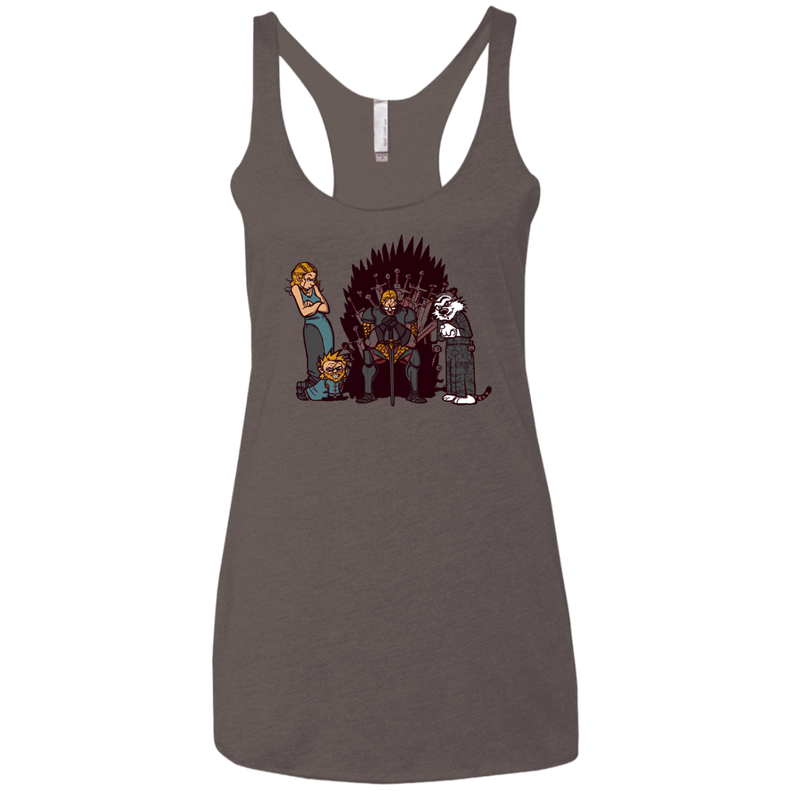 Game Of Conspiracy Women's Triblend Racerback Tank