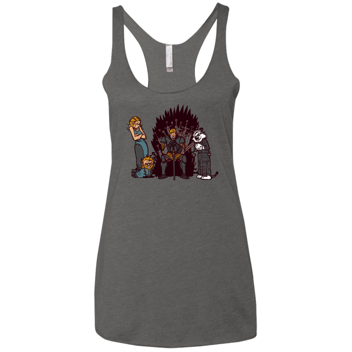 Game Of Conspiracy Women's Triblend Racerback Tank