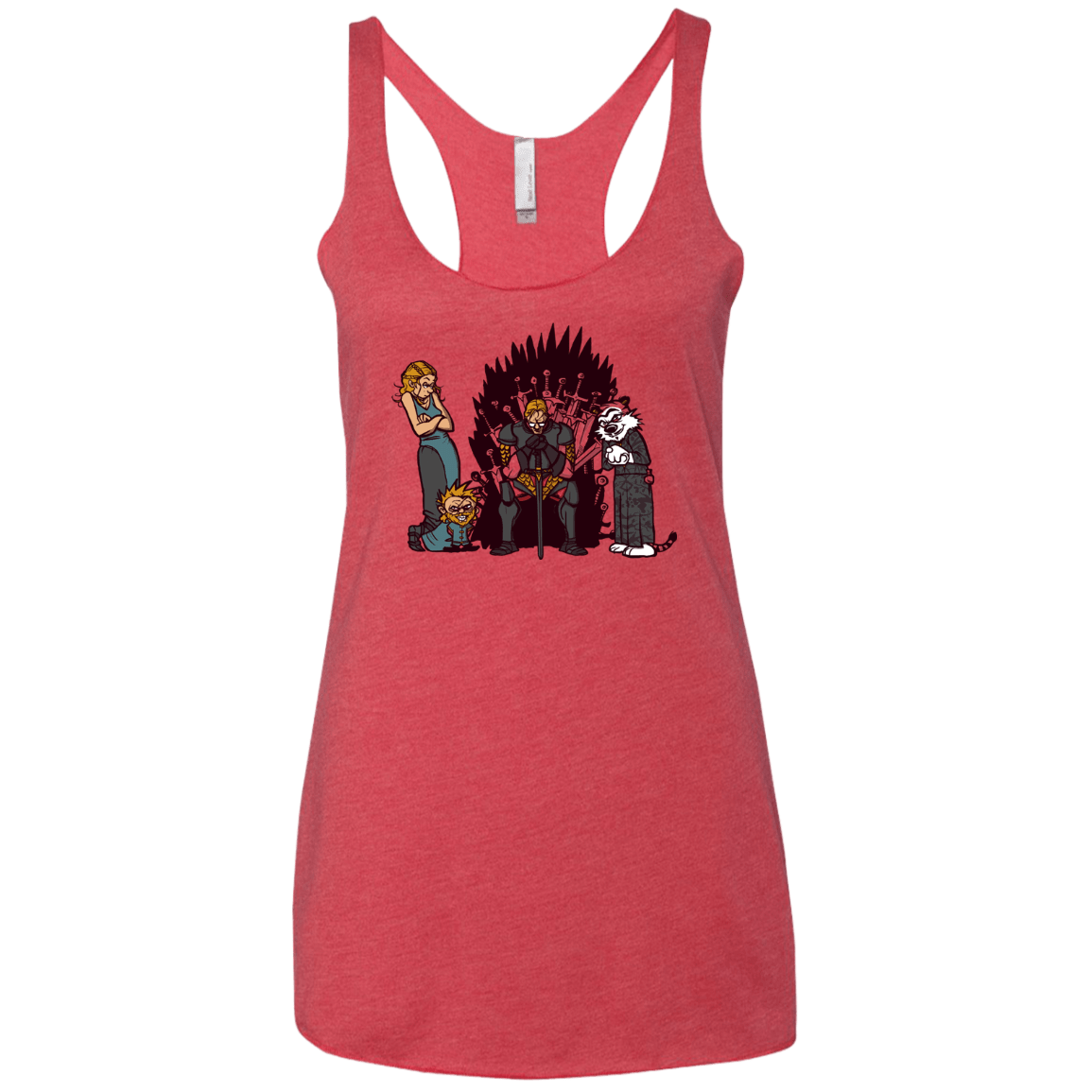Game Of Conspiracy Women's Triblend Racerback Tank