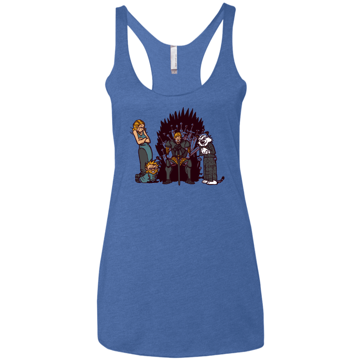 Game Of Conspiracy Women's Triblend Racerback Tank