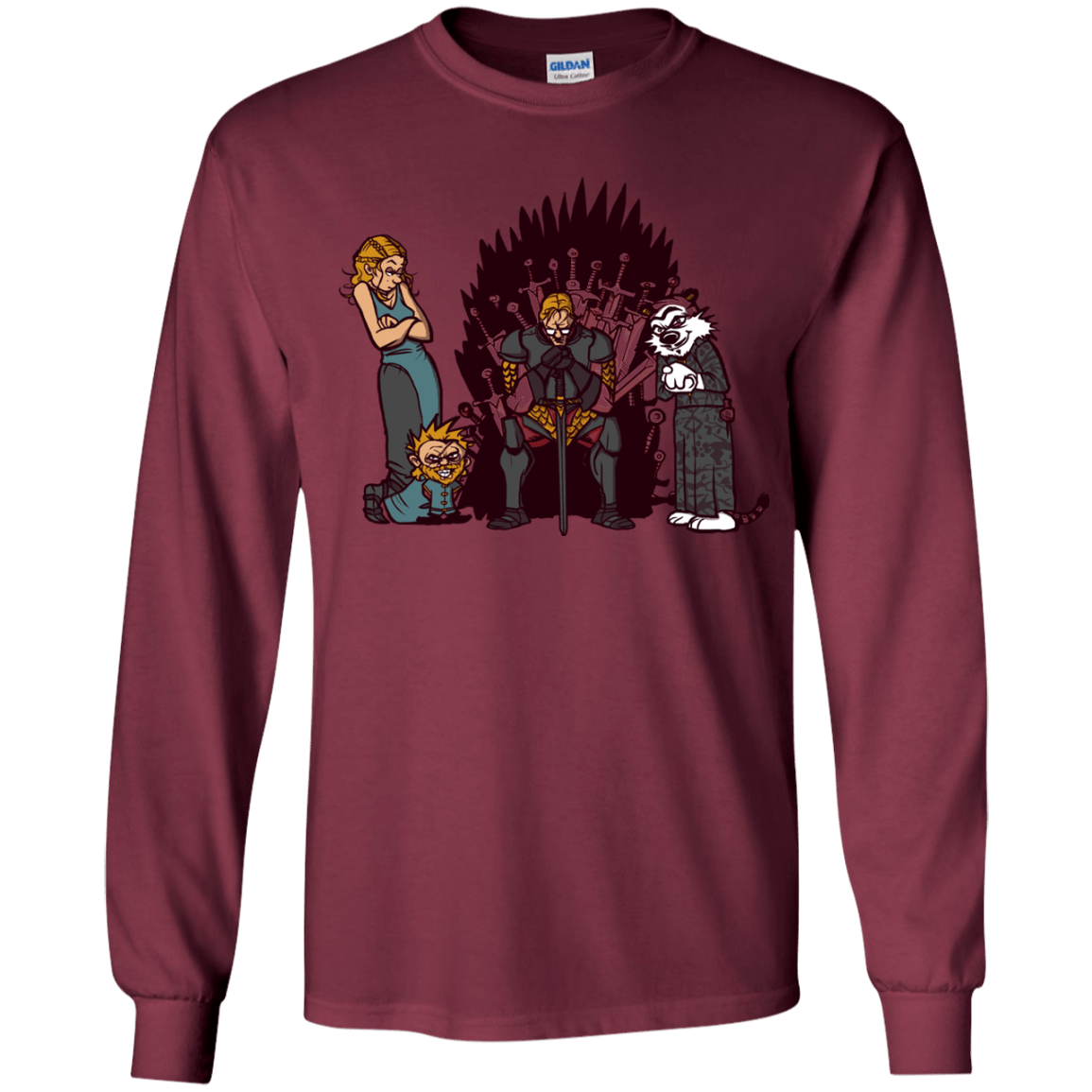 T-Shirts Maroon / YS Game Of Conspiracy Youth Long Sleeve T-Shirt