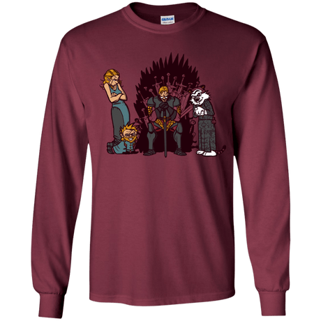 T-Shirts Maroon / YS Game Of Conspiracy Youth Long Sleeve T-Shirt